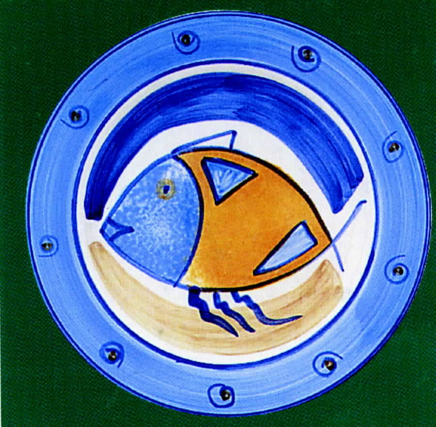 Fish Dinner Plate by Australian Fine China-1