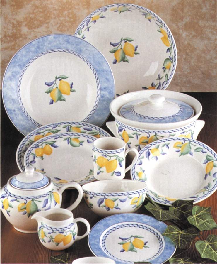 Citrus Blue Dinner Plate by Australian Fine China-1