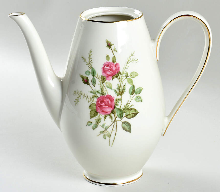 Moosrose (Gold Trim) Coffee Pot No Lid by Alka-1