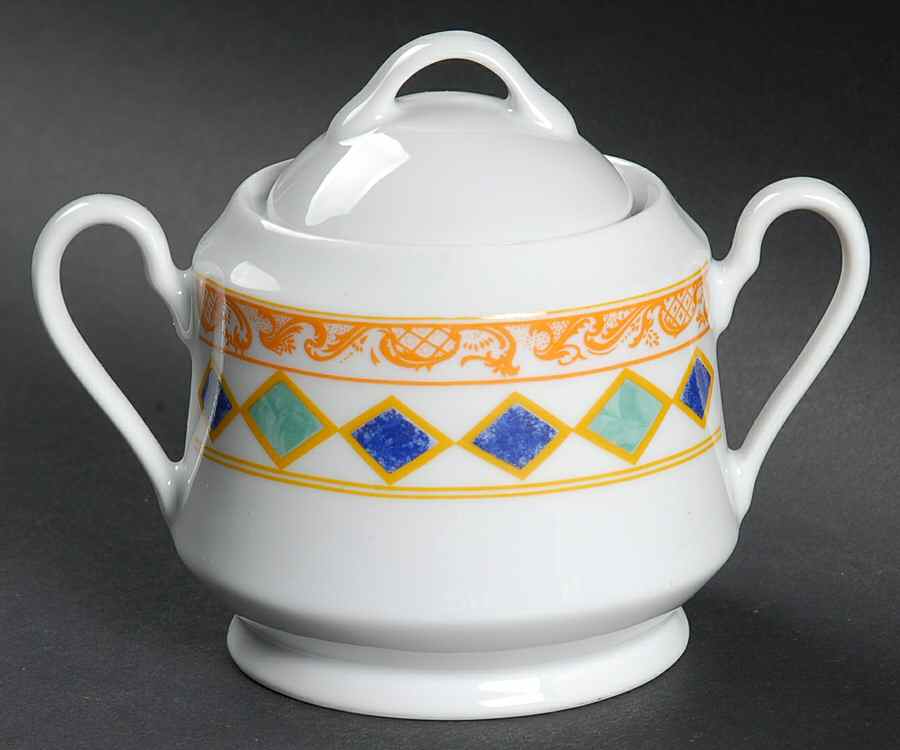 Hollywood Sugar Bowl & Lid by American Atelier-1