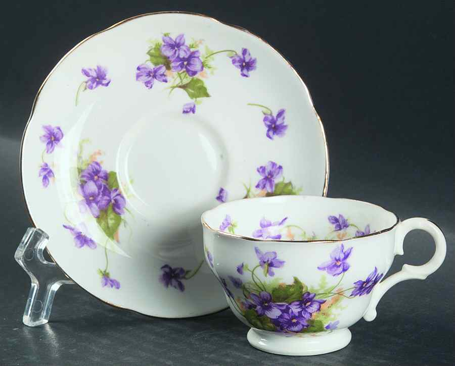 ADD27 Footed Demitasse Cup & Saucer Set by Adderley-1