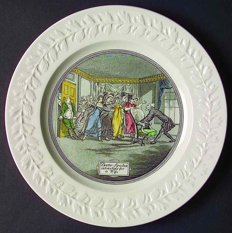 Dr. Syntax Dinner Plate by Adams China-1
