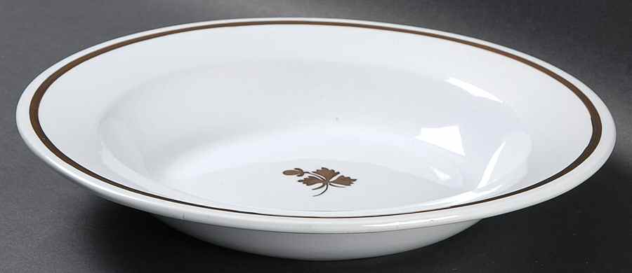 Tea Leaf (Smooth, Not Embossed Rim) Large Rim Soup Bowl by Anthony Shaw-1