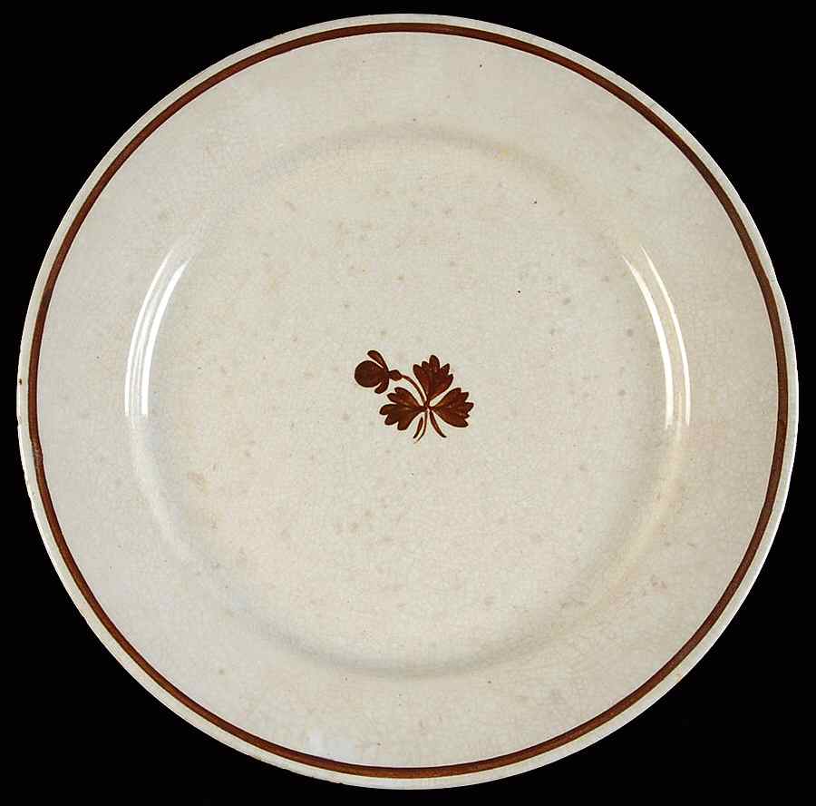 Tea Leaf (Smooth, Not Embossed Rim) Salad Plate by Anthony Shaw-1