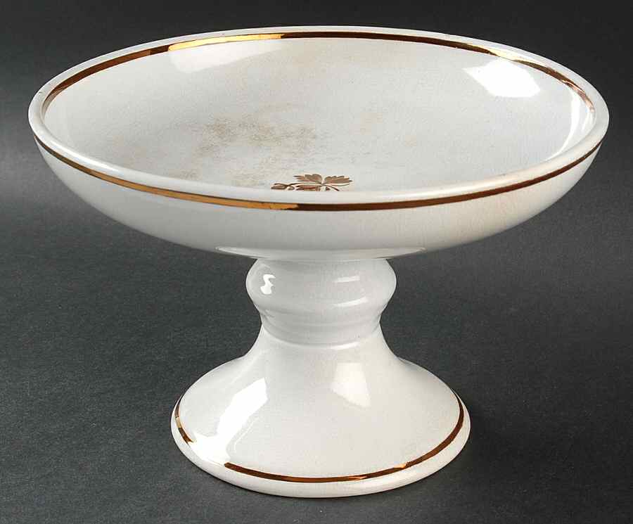 Tea Leaf (Smooth, Not Embossed Rim) Round Compote (Height X Width) by Anthony Shaw-1