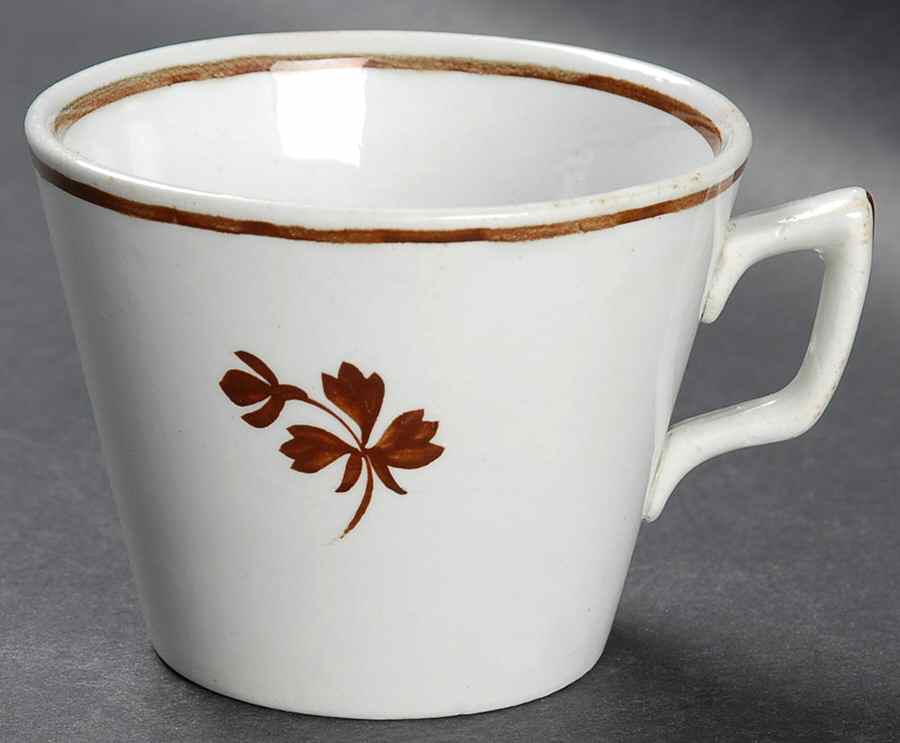 Tea Leaf (Smooth, Not Embossed Rim) Flat Cup by Anthony Shaw-1