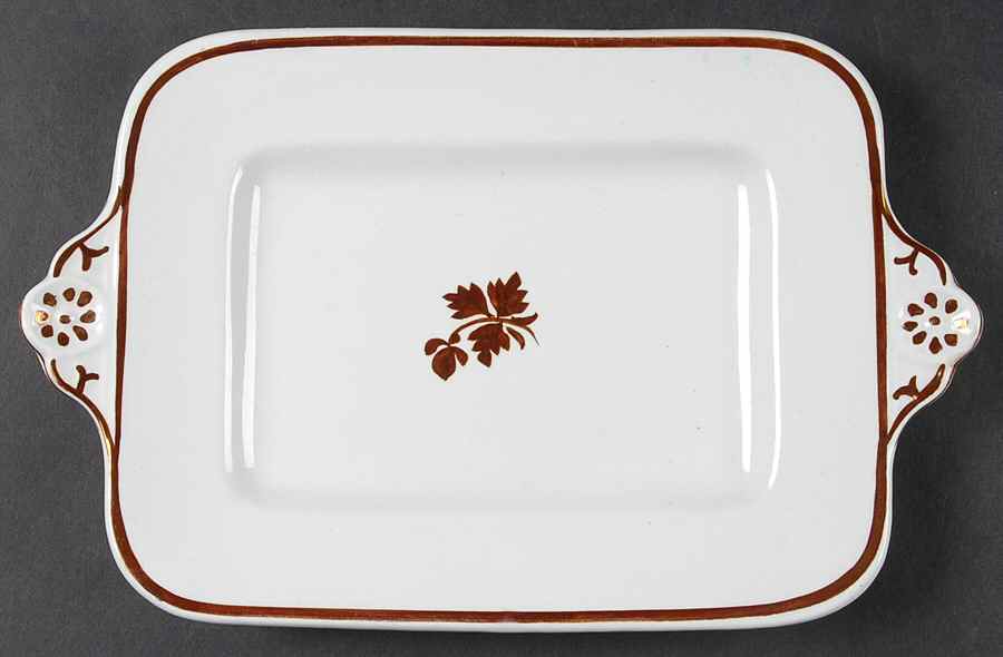 Tea Leaf (Smooth, Not Embossed Rim) 9" Rectangular Tray by Anthony Shaw-1