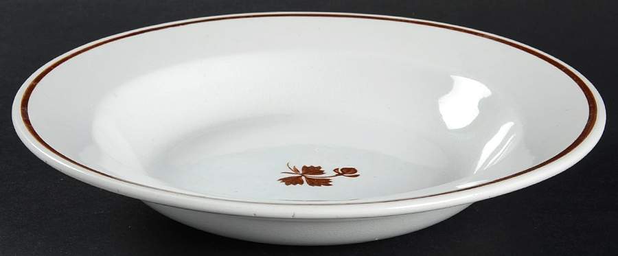 Tea Leaf (Smooth, Not Embossed Rim) Rim Soup Bowl by Anthony Shaw-1