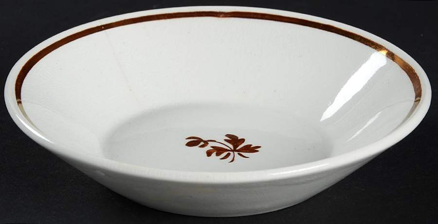 Tea Leaf (Smooth, Not Embossed Rim) Fruit/Dessert (Sauce) Bowl by Anthony Shaw-1