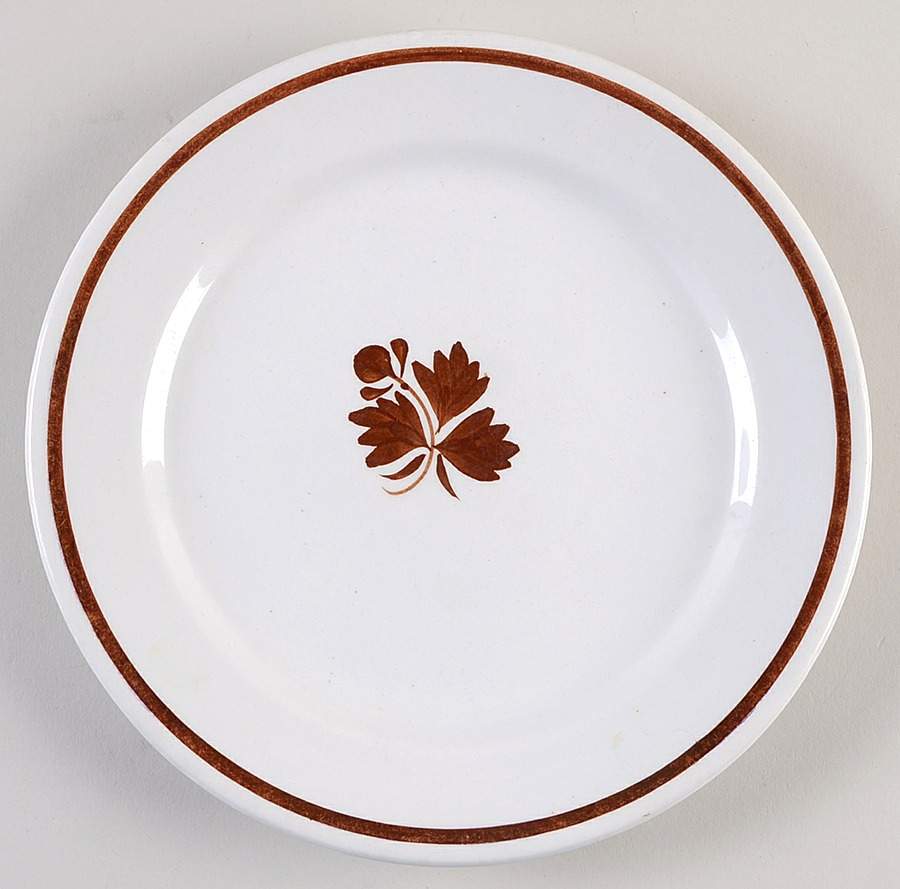 Tea Leaf (Smooth, Not Embossed Rim) Luncheon Plate by Anthony Shaw-1