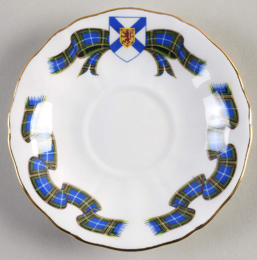 Nova Scotia Tartan Saucer for Footed Cup by Adderley-1