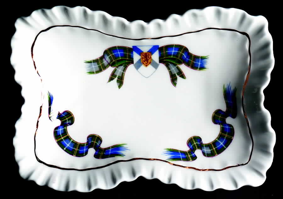 Nova Scotia Tartan Nut Dish by Adderley-1