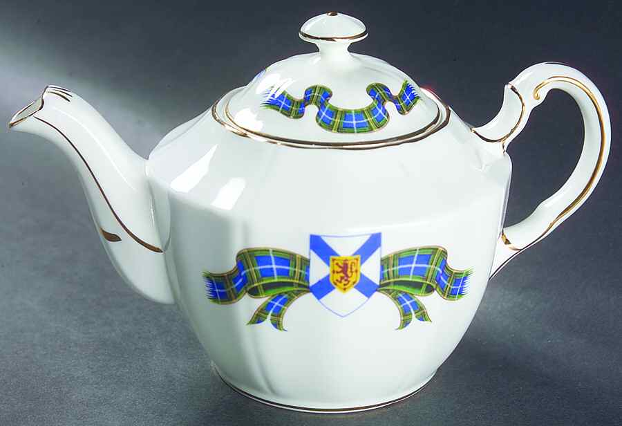 Nova Scotia Tartan Mini Teapot & Lid by Adderley-1