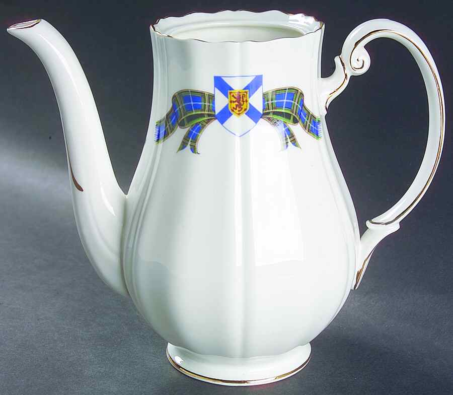 Nova Scotia Tartan Coffee Pot No Lid by Adderley-1