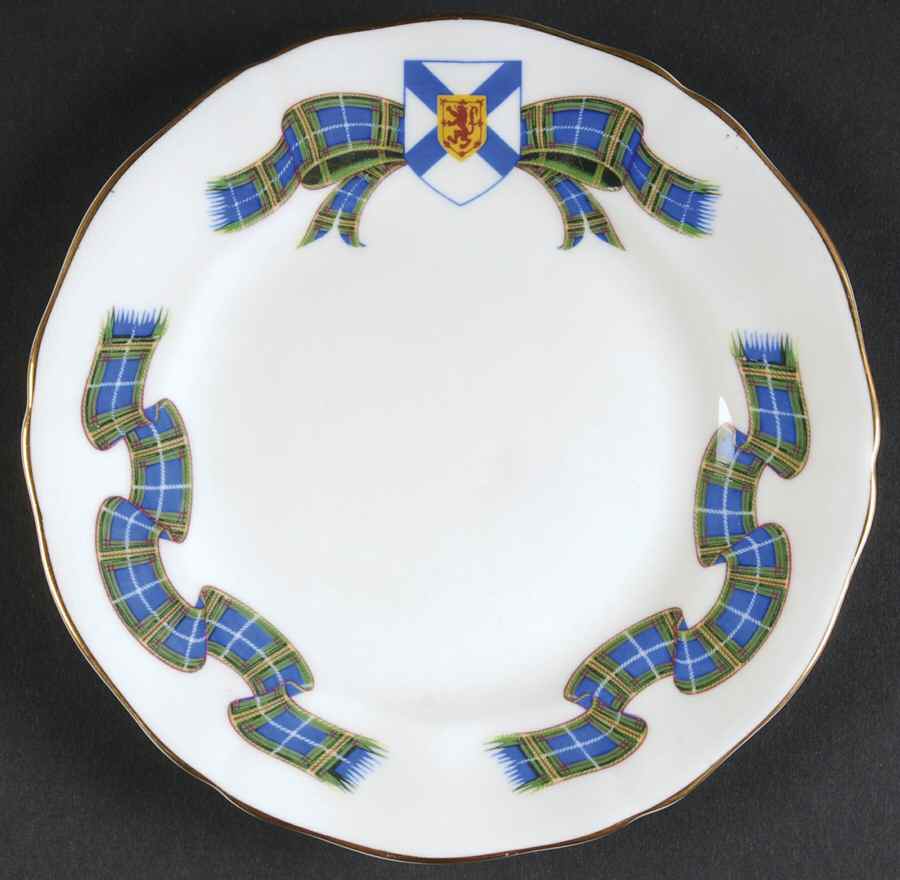 Nova Scotia Tartan Bread & Butter Plate by Adderley-1