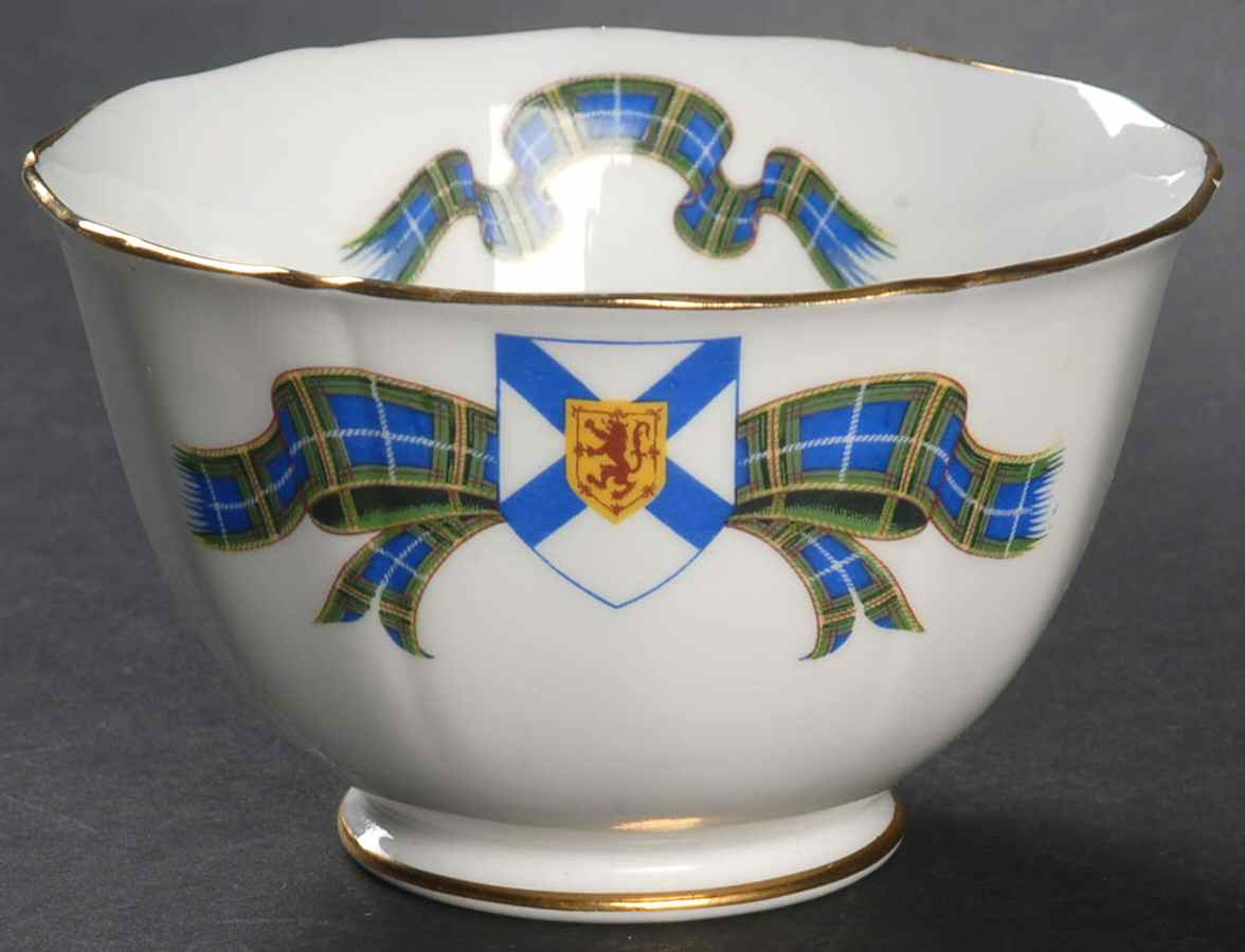 Nova Scotia Tartan Open Sugar Bowl by Adderley-1
