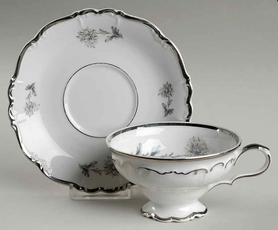 Summertime Footed Cup & Saucer Set by Aladdin-1
