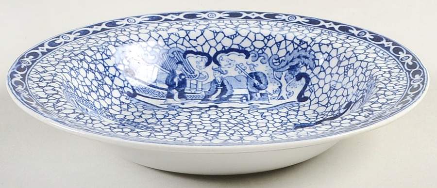 Chinese Bird Rim Fruit/Dessert (Sauce) Bowl by Adams China-1