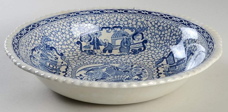 Chinese Bird 10" Round Vegetable Bowl by Adams China-1