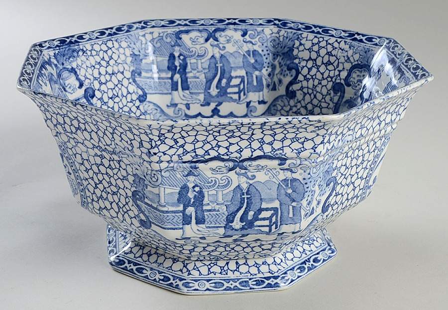 Chinese Bird Large Fruit Bowl by Adams China-1