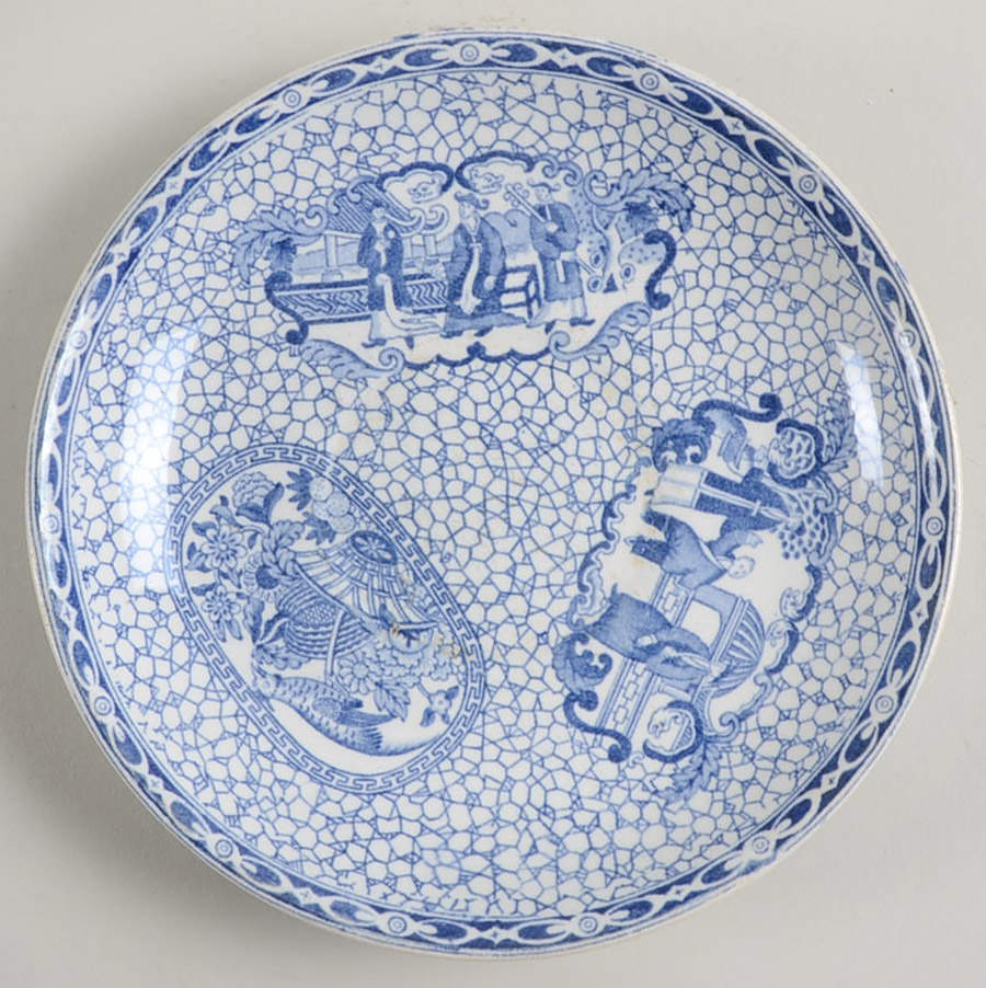 Chinese Bird Saucer for Flat Cup by Adams China-1