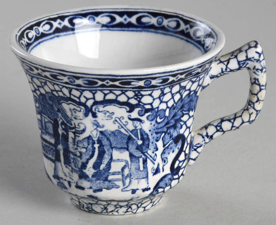 Chinese Bird Flat Demitasse Cup by Adams China-1