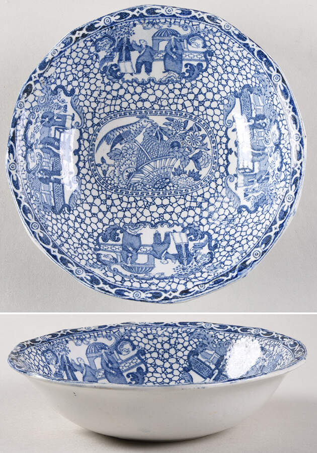 Chinese Bird Coupe Cereal Bowl by Adams China-1