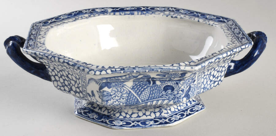 Chinese Bird Round Vegetable No Lid by Adams China-1