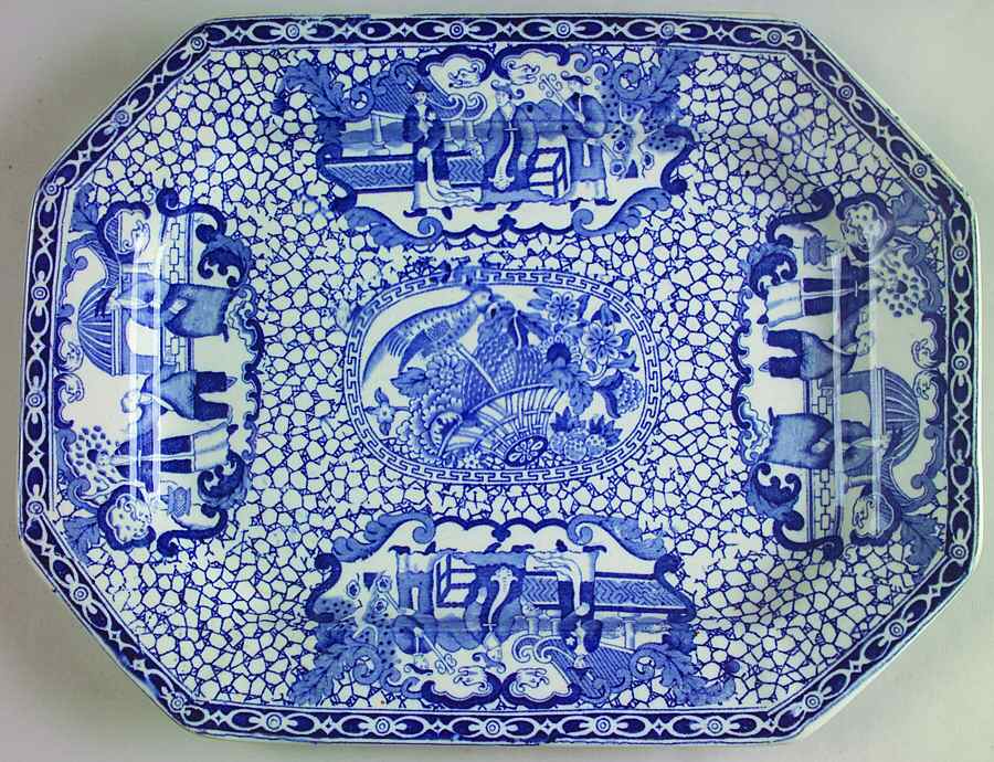 Chinese Bird 12" Oval Serving Platter by Adams China-1