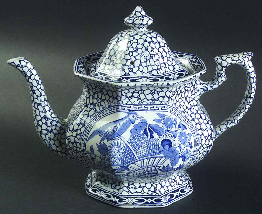 Chinese Bird Teapot & Lid by Adams China-1