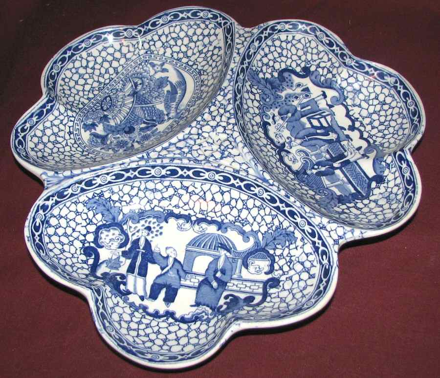 Chinese Bird 3-Part Relish by Adams China-1