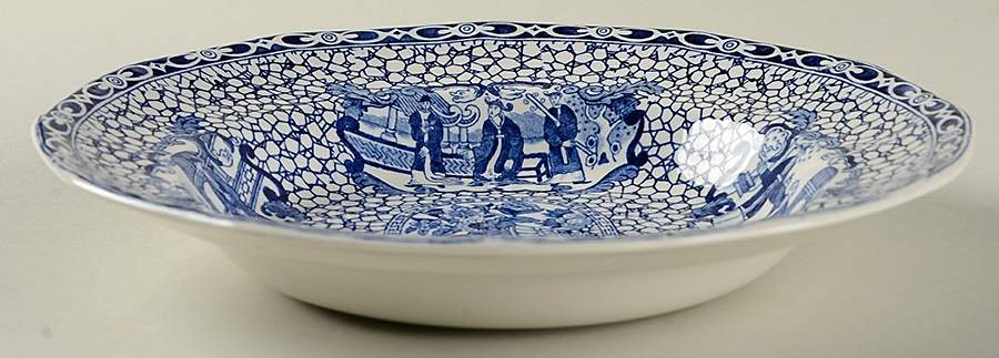 Chinese Bird Rim Soup Bowl by Adams China-1