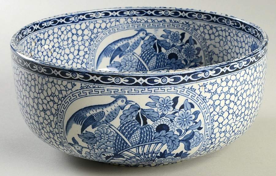 Chinese Bird 8" Round Vegetable Bowl by Adams China-1
