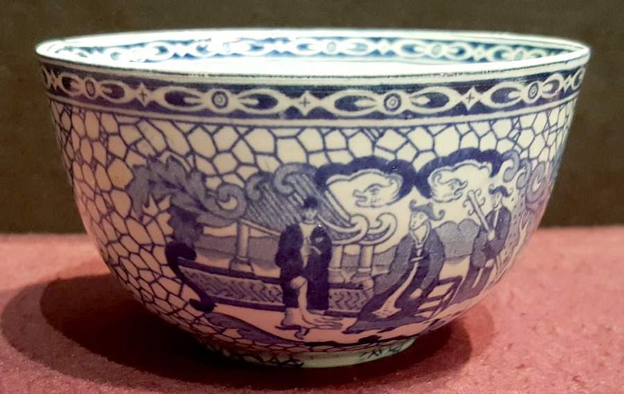 Chinese Bird Open Sugar Bowl by Adams China-1