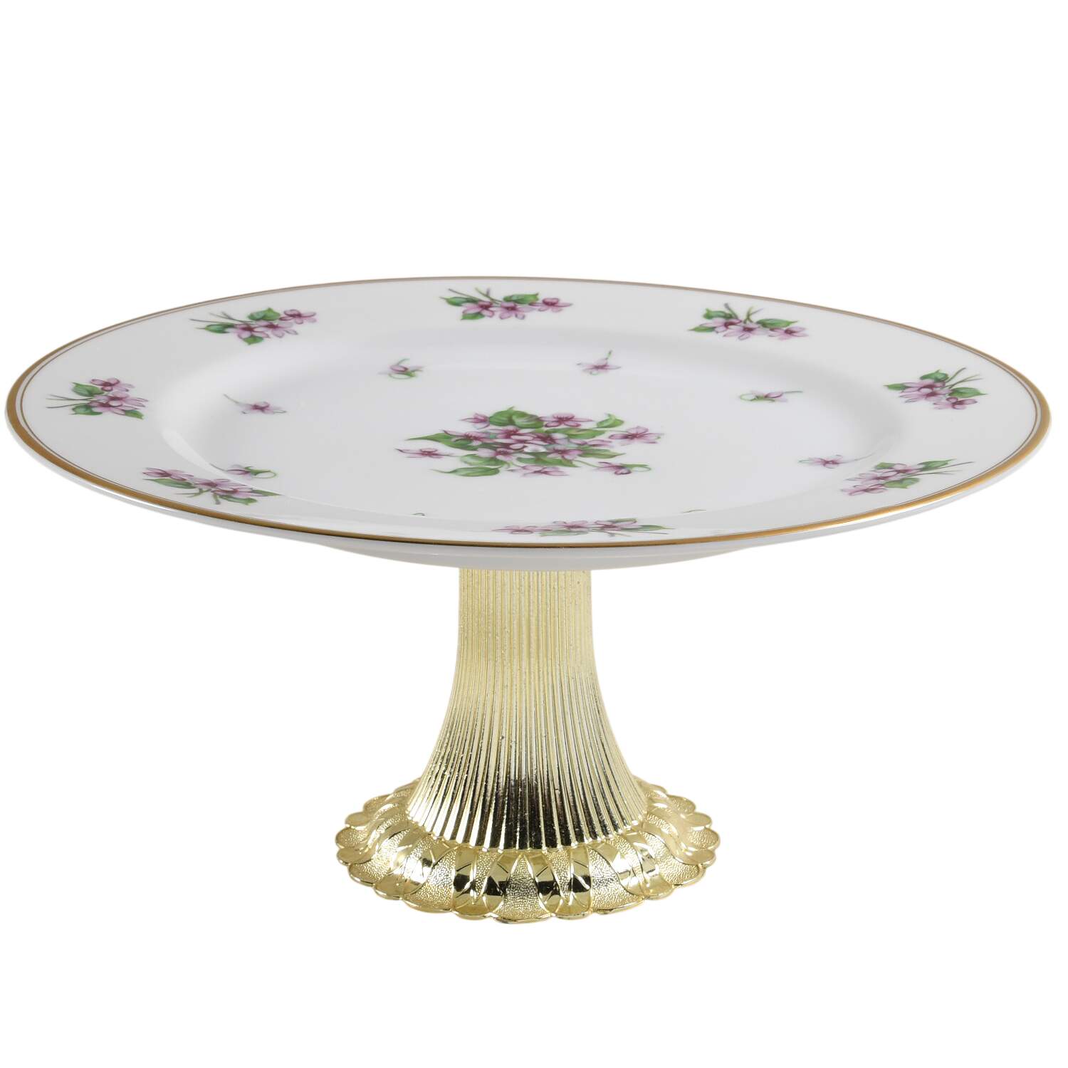 ALB12 Cake Stand with 4"-5" Metal Pedestal  Hc by Albion-Japan-1