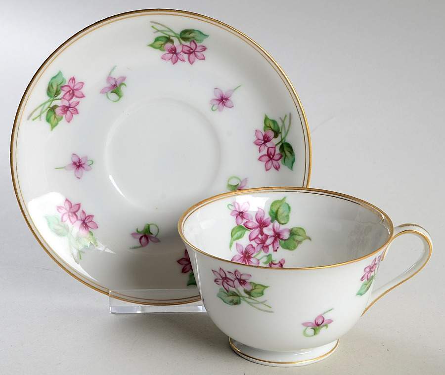 ALB12 Footed Cup & Saucer Set by Albion-Japan-1