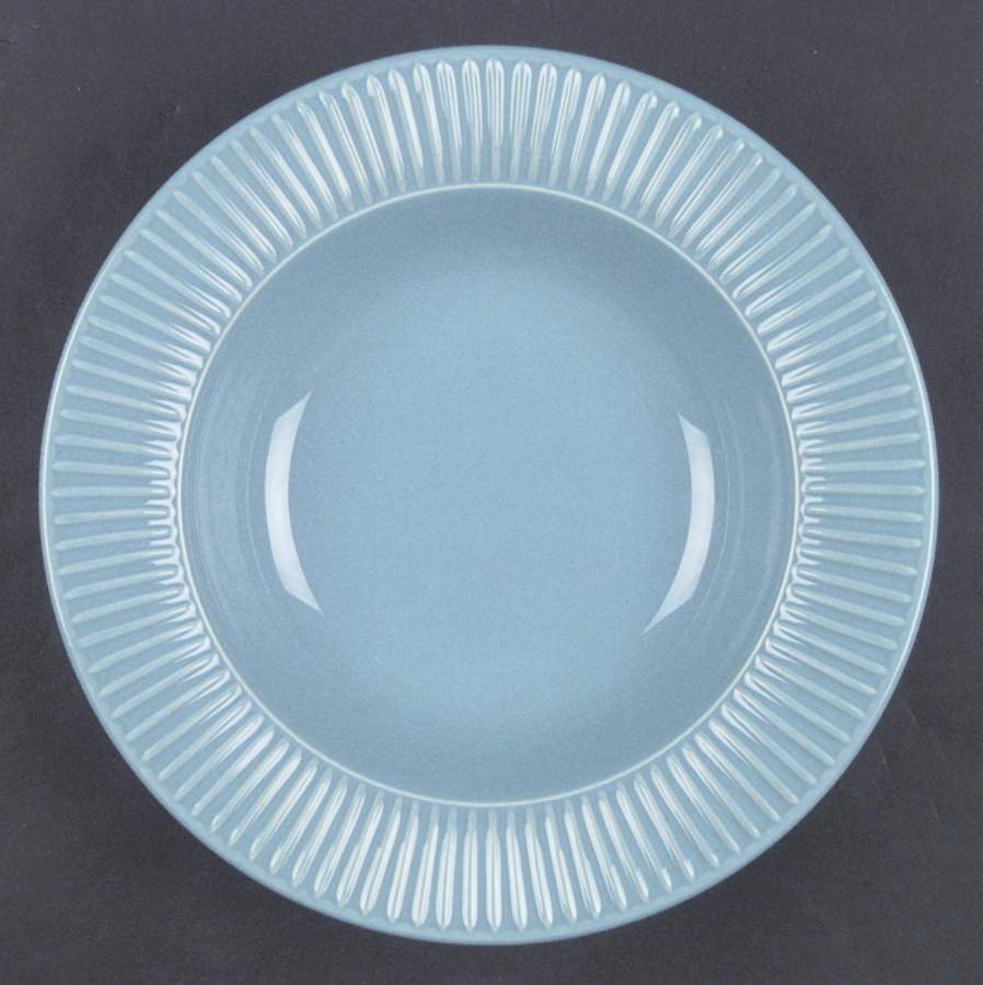 Periwinkle Large Rim Soup Bowl by Alacarte-1