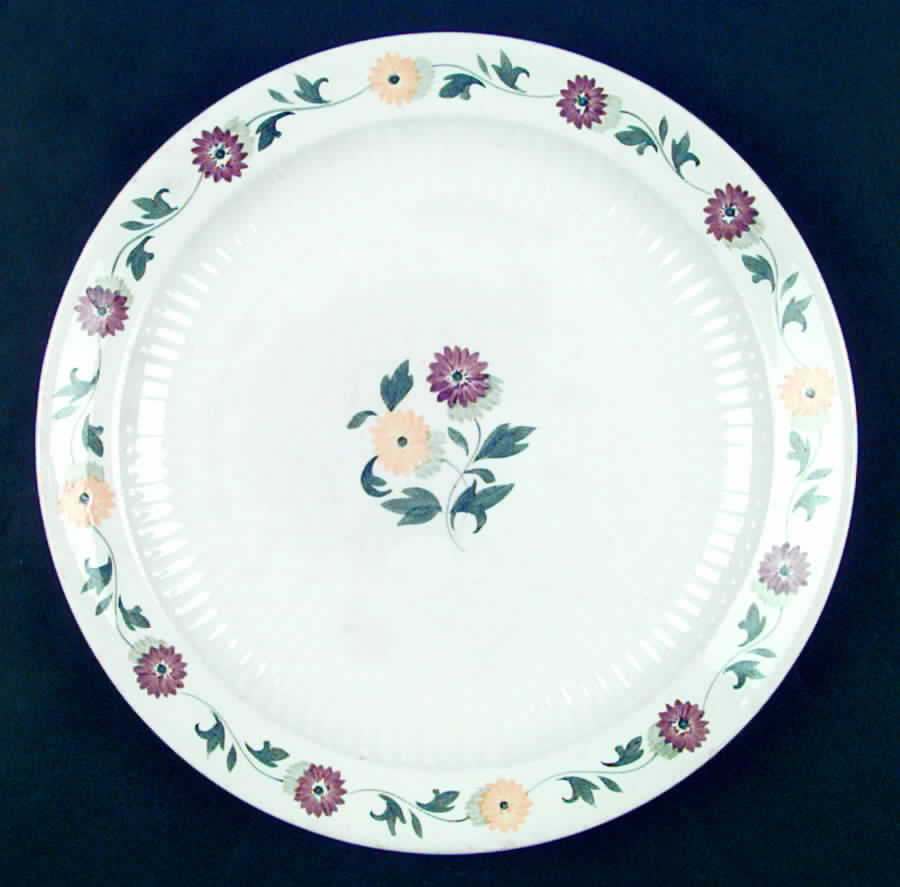 Pompon Dinner Plate by Adams China-1