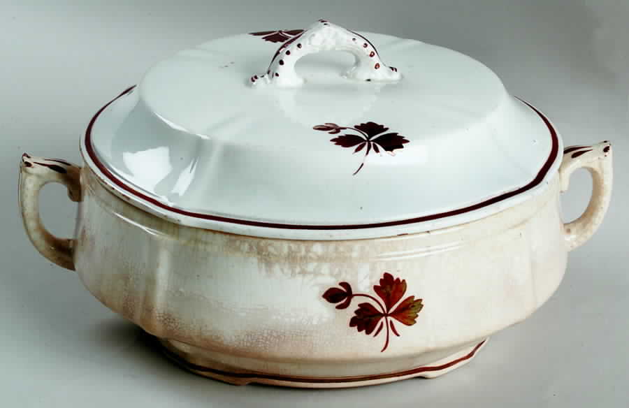 Tea Leaf (Scalloped Rim) Round Covered Vegetable by Anthony Shaw-1