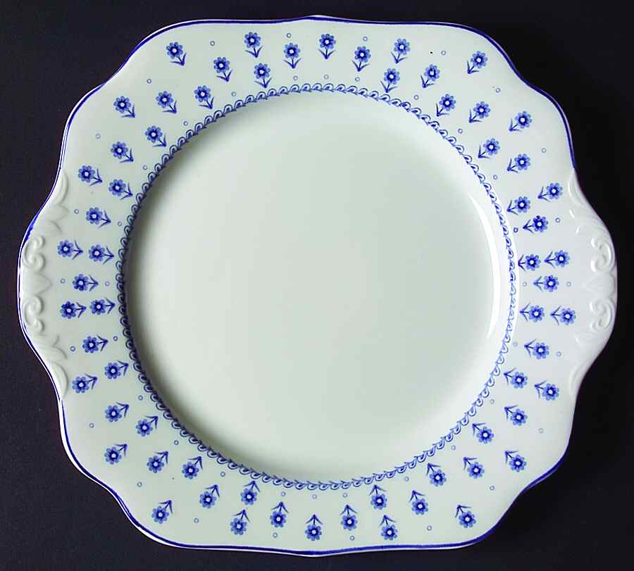 Daisy Square Handled Cake Plate by Adams China-1