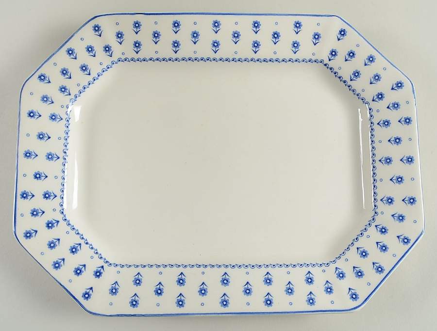 Daisy 12" Octagonal Serving Platter by Adams China-1