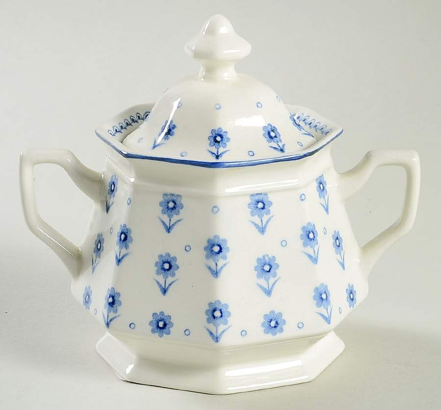Daisy Sugar Bowl & Lid by Adams China-1