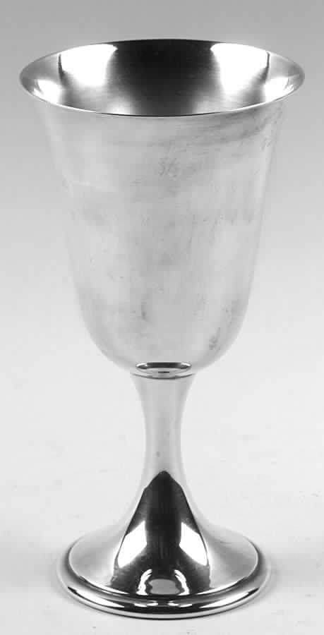 Colonial (Silverplate, Hollowware) Water Goblet by Alvin-1
