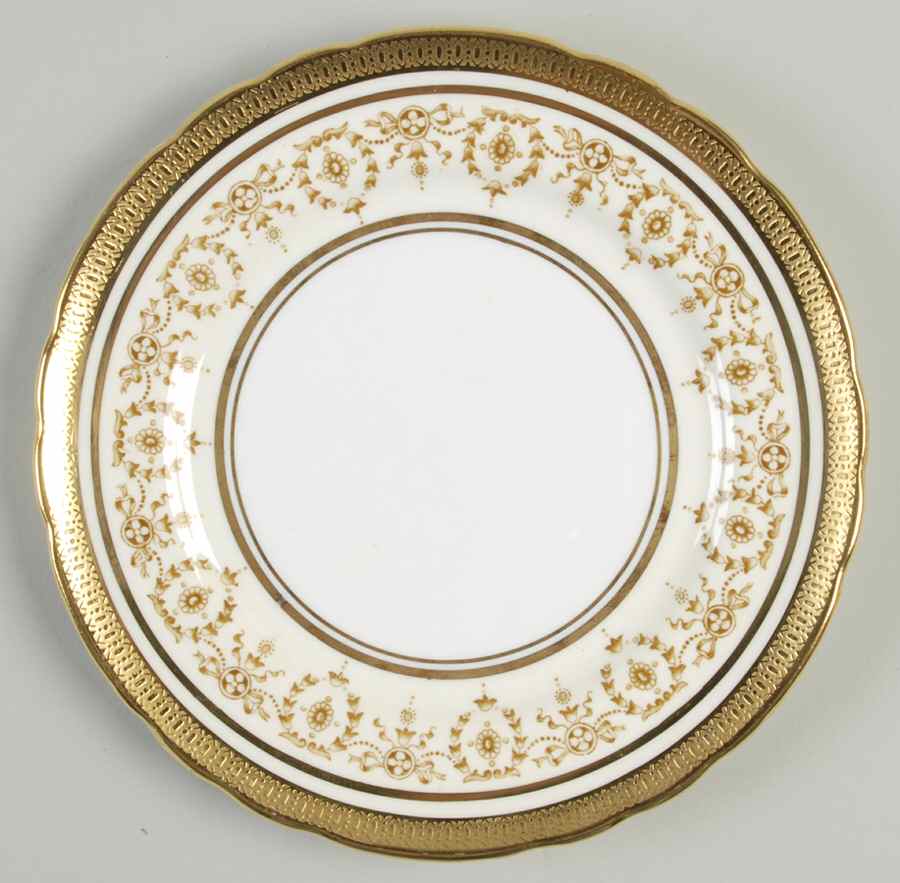 Gold Dowery Bread & Butter Plate by John  Aynsley & Sons-1