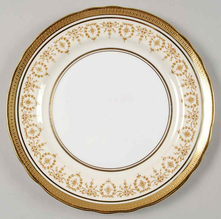 Gold Dowery Salad Plate by John  Aynsley & Sons-1