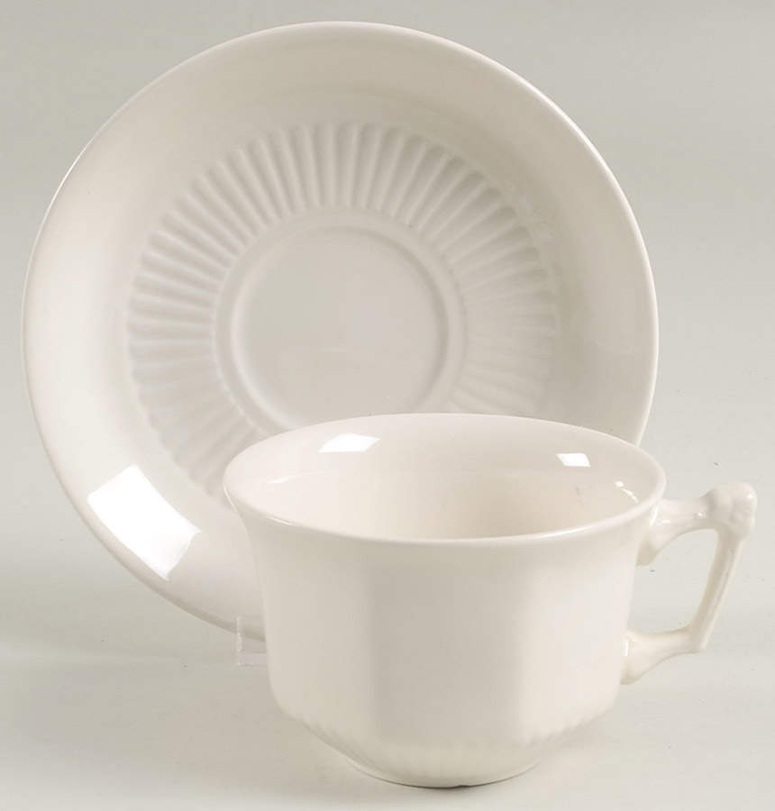Empress Flat Cup & Saucer Set by Adams China-1