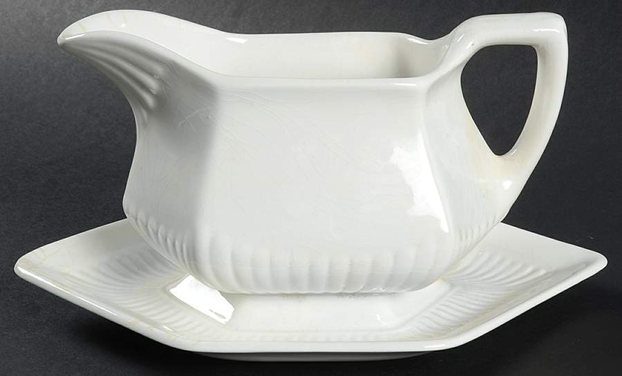 Empress Gravy Boat with Attached Underplate by Adams China-1