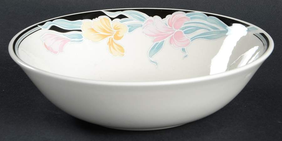 Black Orchid Coupe Cereal Bowl by Adams China-1