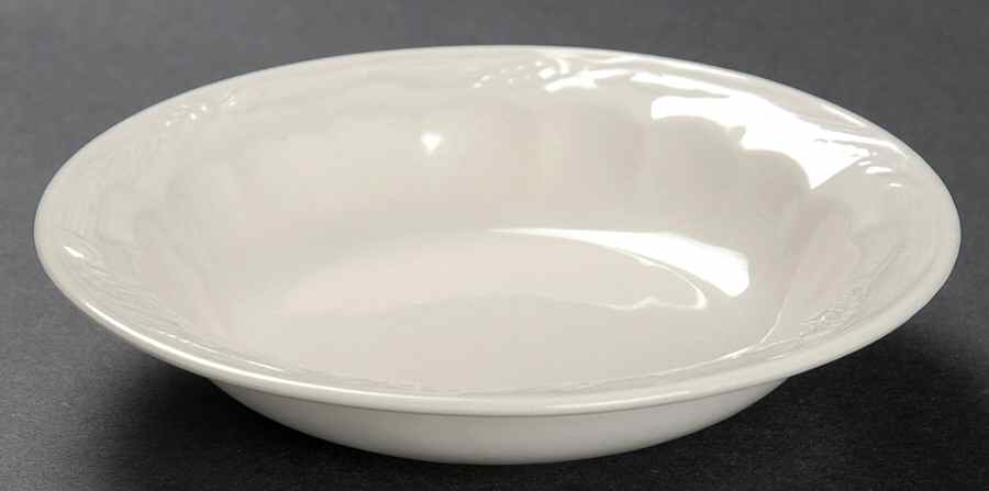 Ceres White Rim Fruit/Dessert (Sauce) Bowl by Adams China-1