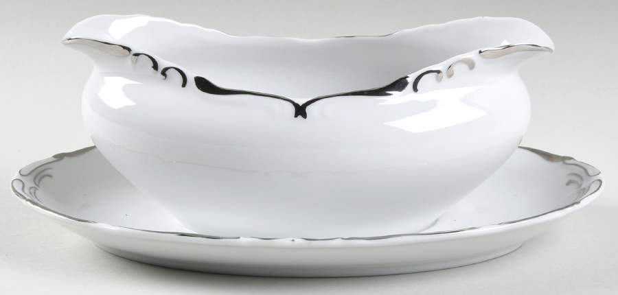 Sussex Gravy Boat with Attached Underplate by Amcrest-1